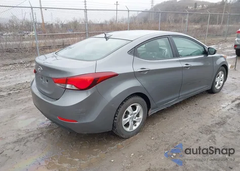2014 Hyundai Elantra Se from USA, damaged, VIN 5NPDH4AE3EH523938